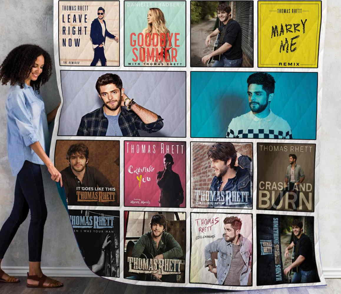 Thomas Rhett Albums 3D Quilt Blanket