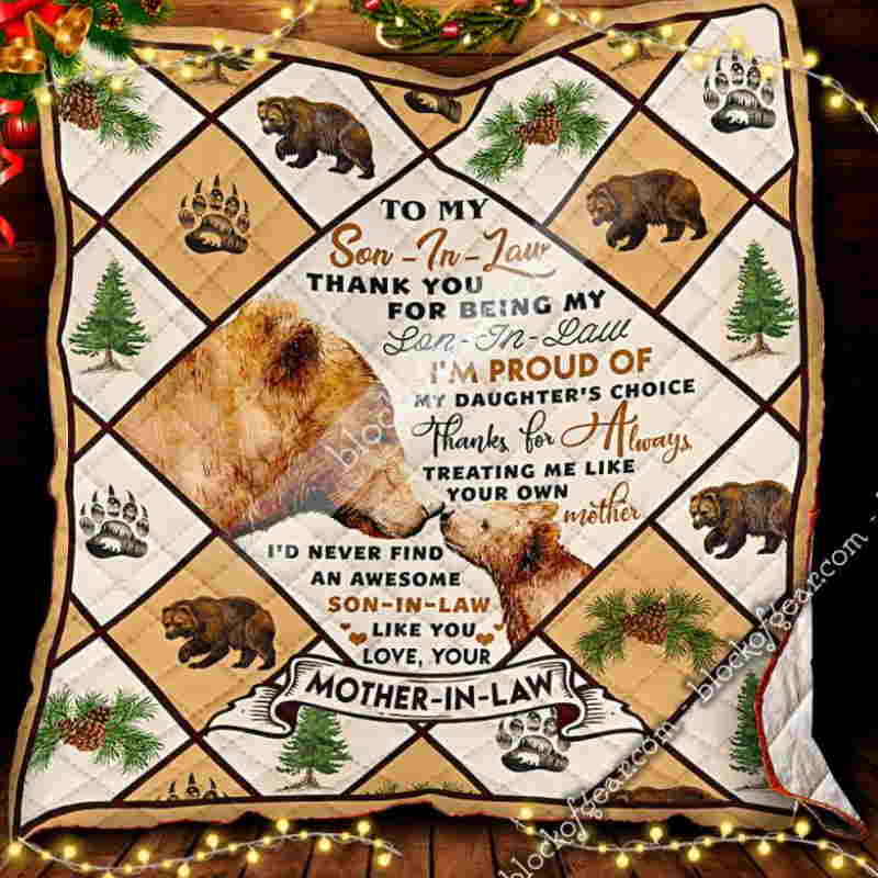 To My Bear Quilt Blanket