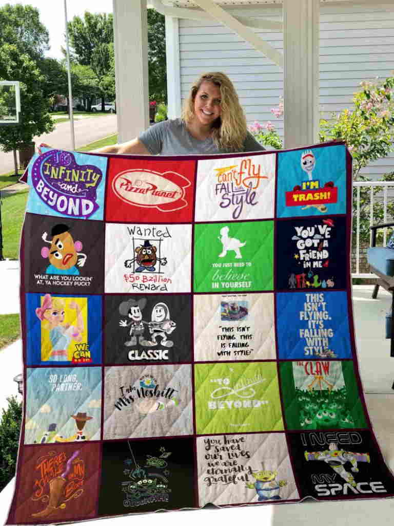 Toy Story Quotes Quilt Blanket