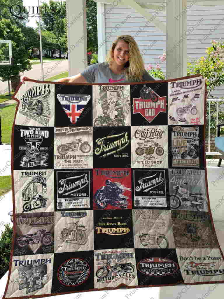 Triumph 3D Quilt Blanket