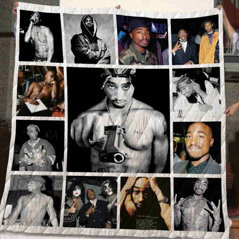 Tupac Shakur 3D Quilt Blanket