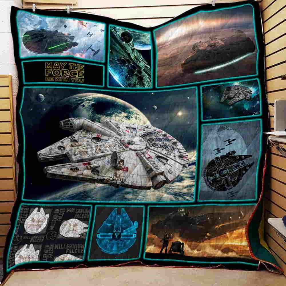 Universe Millennium Falcon 3D Quilt Blanket