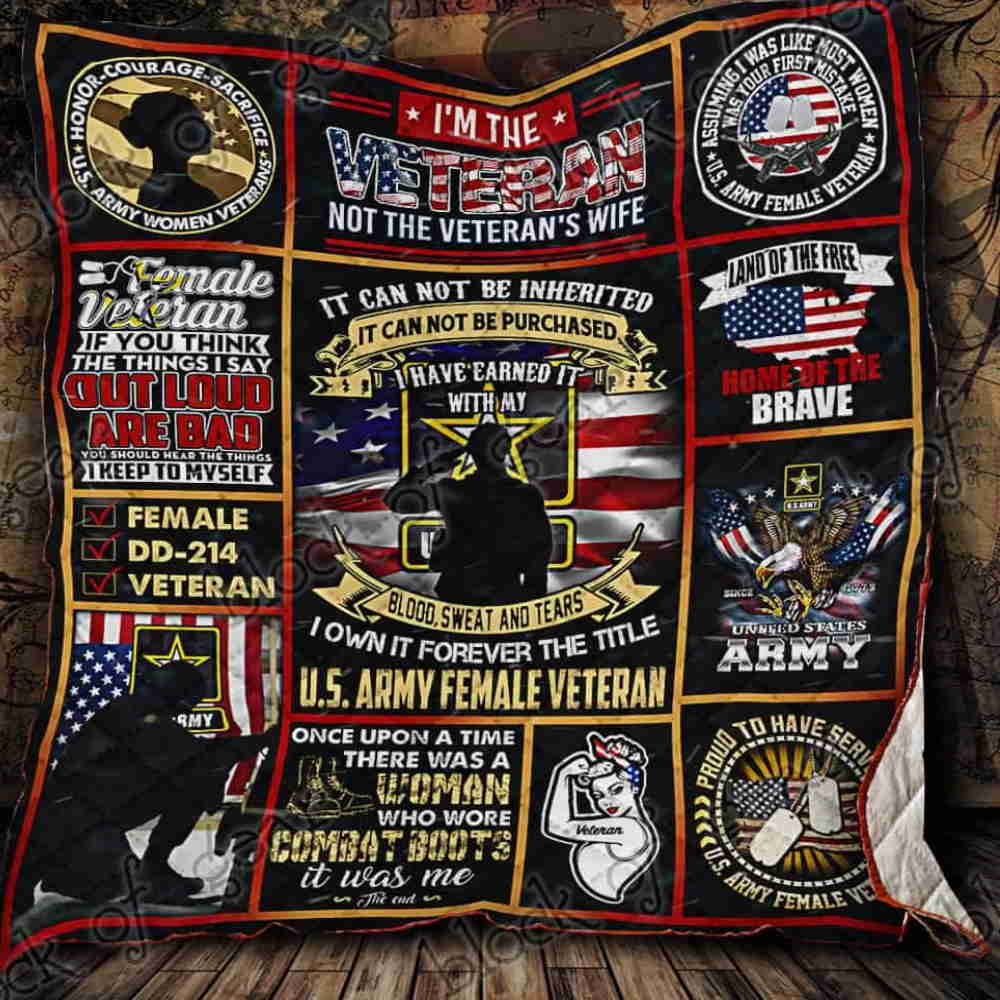 U.S. Army Women Veterans Quilt Blanket