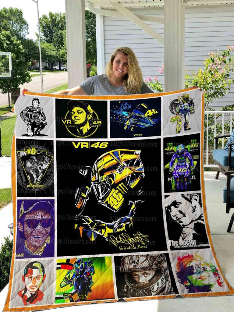 Valentino Rossi 3D Quilt Blanket