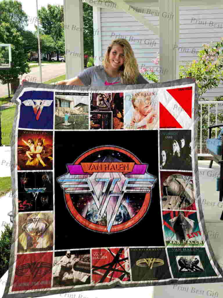 Van Halen Albums Cover Poster Quilt Blanket