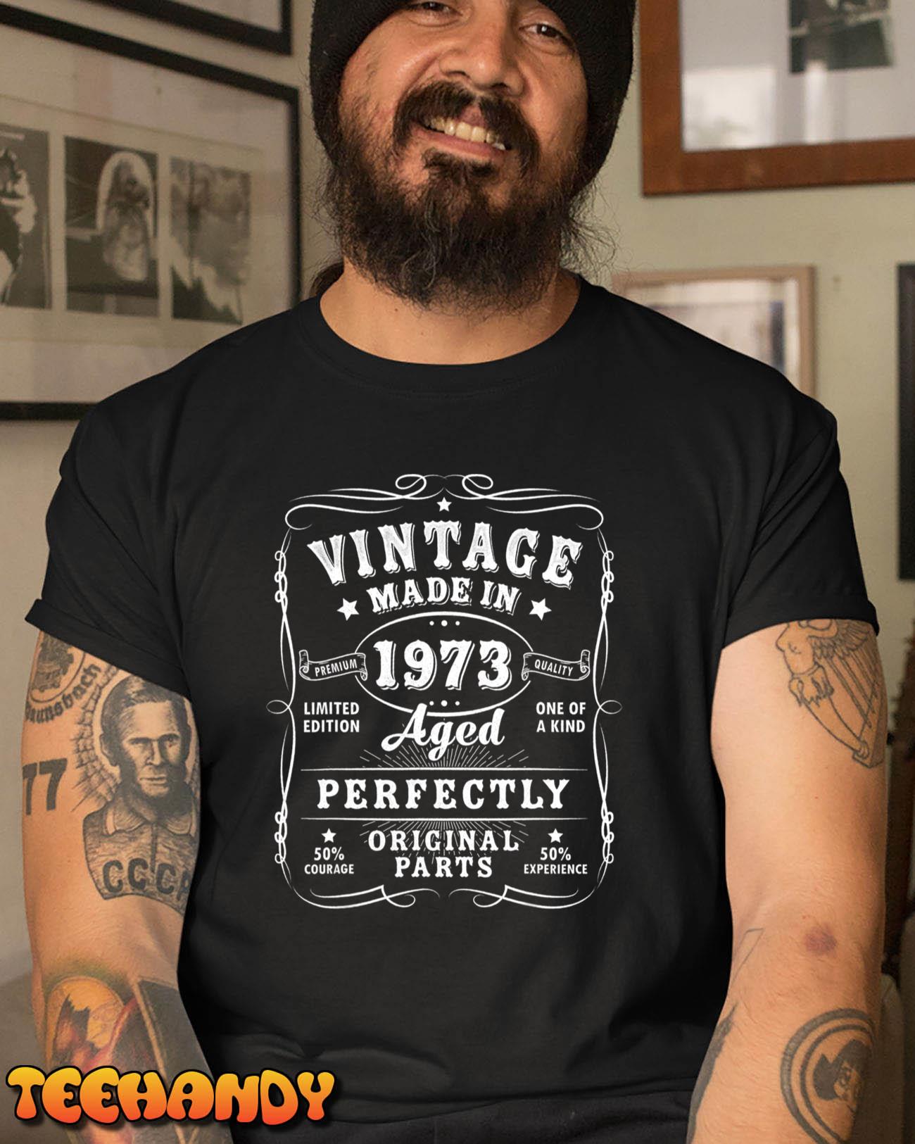 Vintage 50th Birthday Decorations Men Funny 1973 50 Birthday T-Shirt