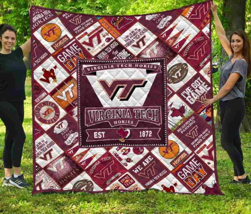 Virginia Tech Hokies Quilt Blanket