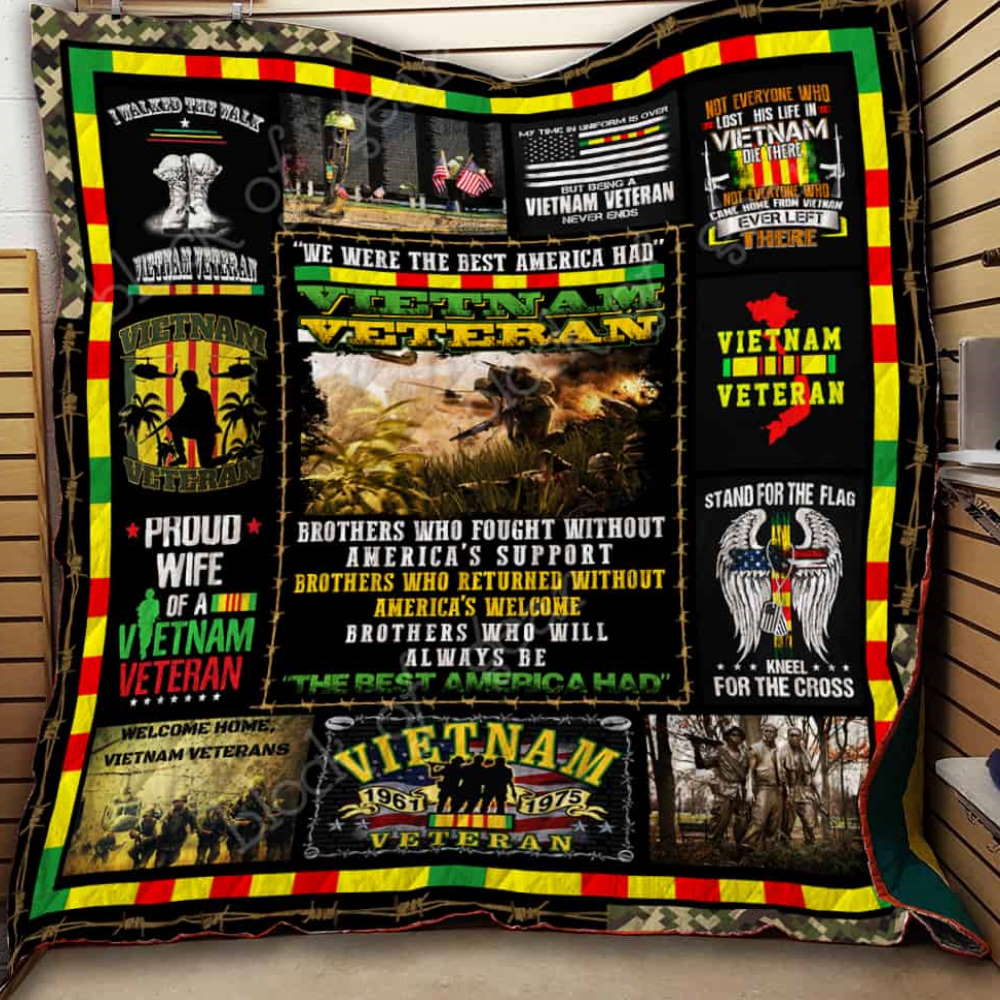 Vn Veteran 3D Quilt Blanket