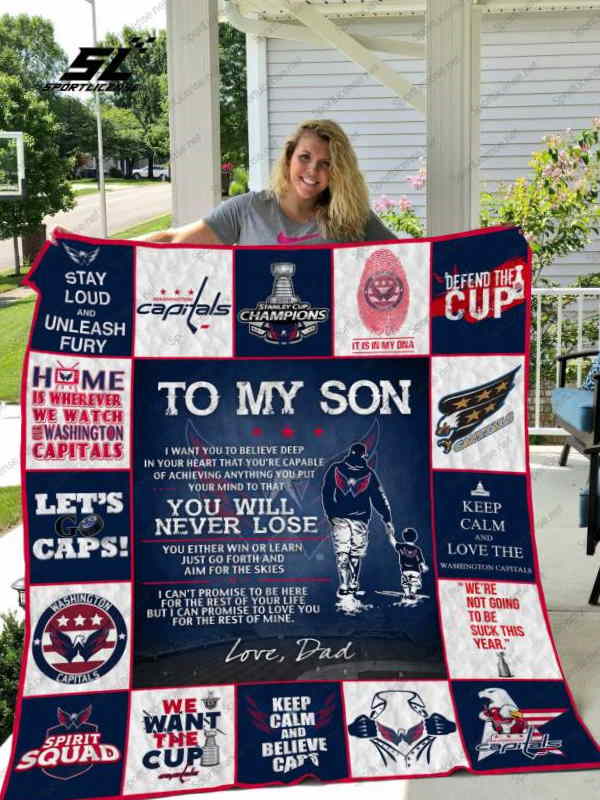 Washington Capitals 3D Customized Quilt Blanket