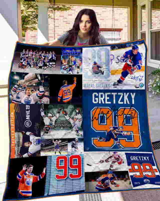 Wayne Gretzky 3D Quilt Blanket