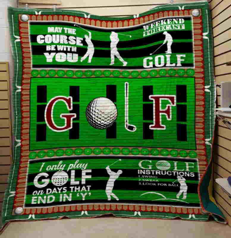 Weekend Fobecast Golf 3D Quilt Blanket