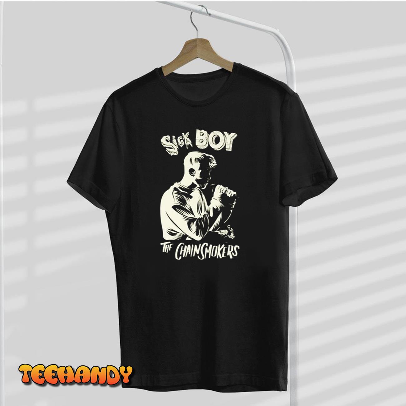 White Art Sick Boy The Chainsmokers Shirt