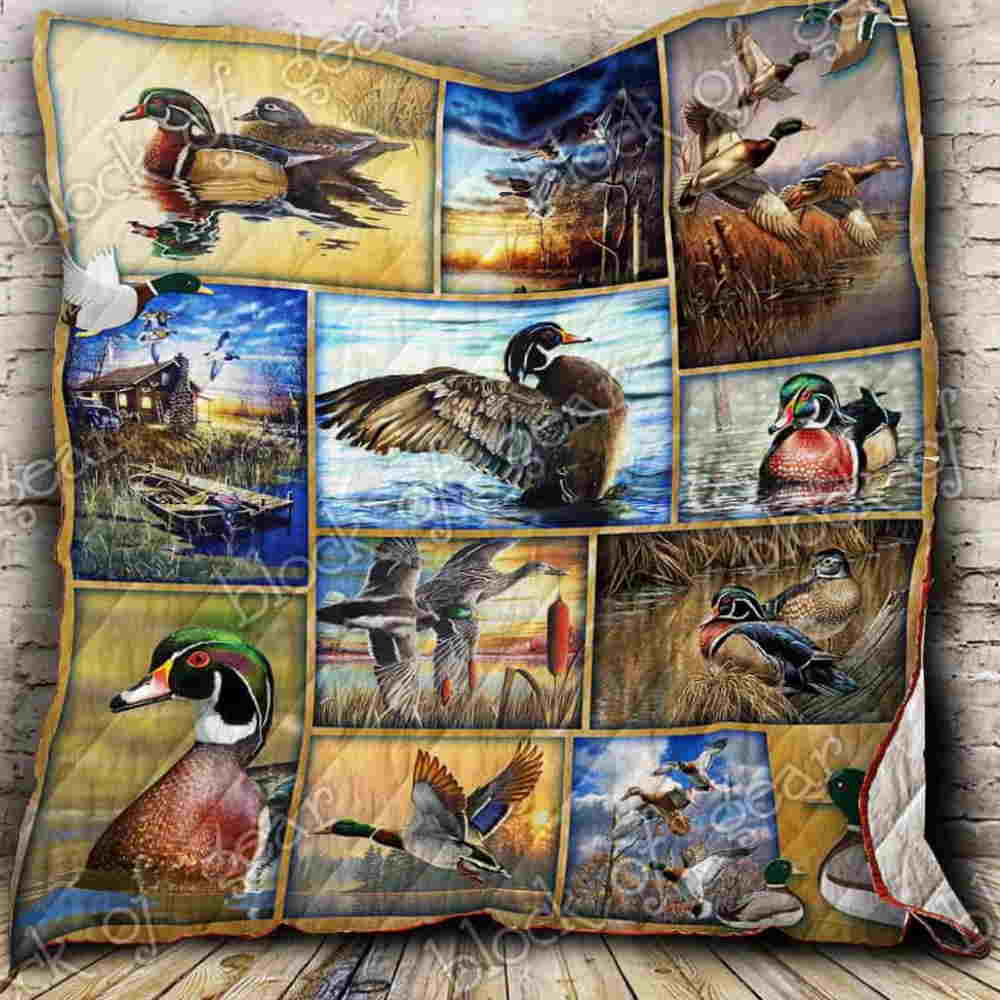 Wood Duck 3D Quilt Blanket