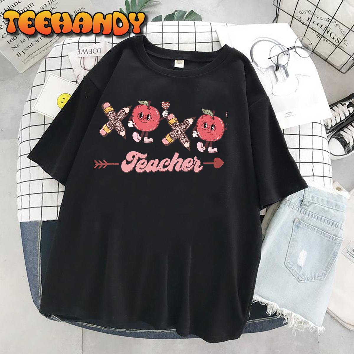 XOXO I Teach The Cutest Little Valentines Teacher Valentines T-Shirt