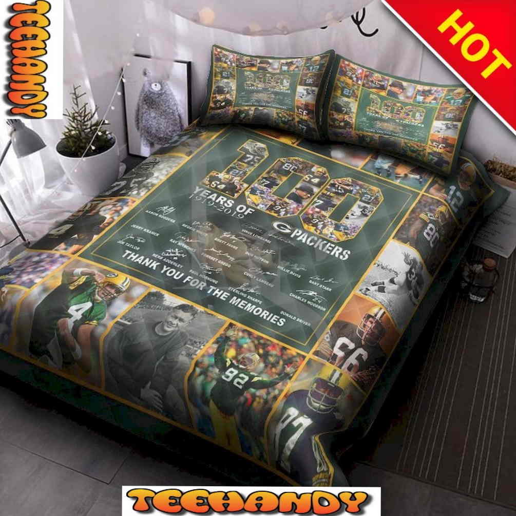 100th Green Bay Packers 3D Bedding Set