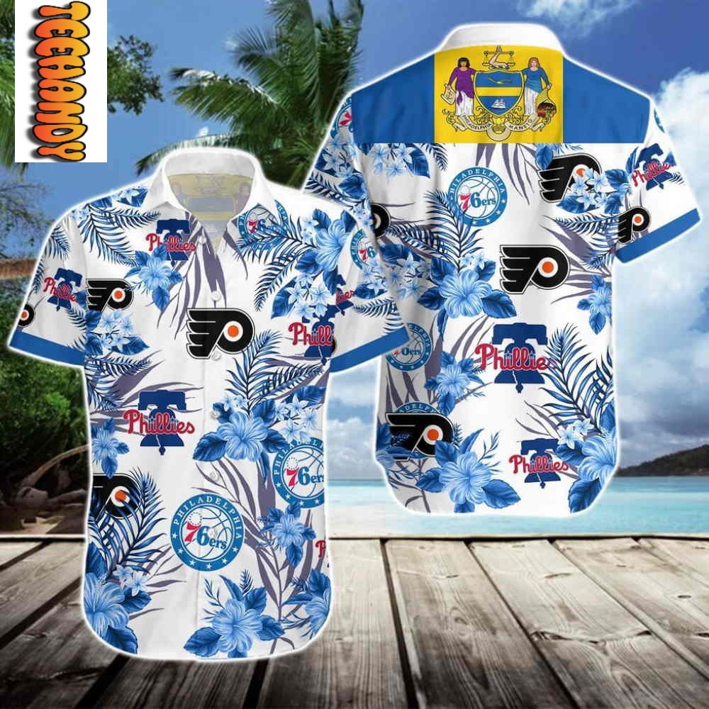 76ers Phillies Flyers Hawaiian Shirt