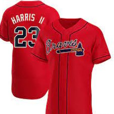 Authentic Michael Harris II Mens Atlanta Braves Red Alternate Jersey