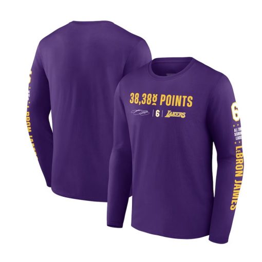 LeBron James Los Angeles Lakers NBA All-Time Scoring Record Long Sleeve