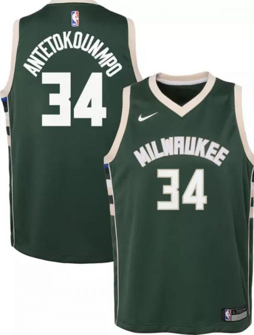 Men 34 Giannis Antetokounmpo Jersey