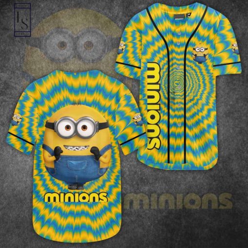 Minion Tie Dye Baseball Jersey