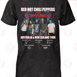 Red Hot Chili Peppers With Post Malone Australia New Zealand Tour T Shirt