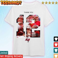 12 Tom Brady New England Patriots 2000-2019 Tampa Bay Buccaneers 2020  present thank You for the memories signature T-shirt – Emilytees