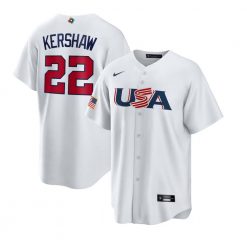 USA Baseball Clayton Kershaw 2023 World Baseball Classic Player Jersey