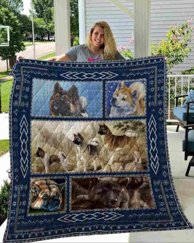 Akita 3D Quilt Blanket