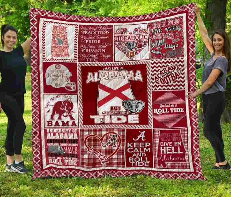 Alabama Crimson Tide Alabama 3D Quilt Blanket