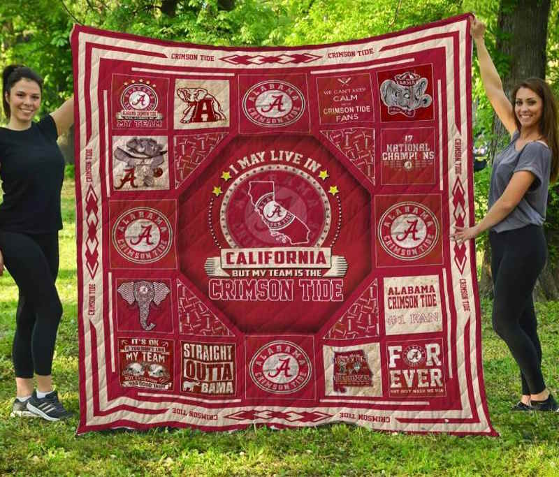 Alabama Crimson Tidecalifornia 3D Quilt Blanket