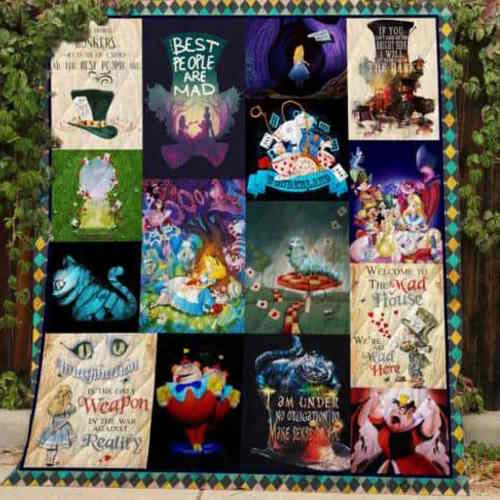 Alice In Wonderland Quilt Blanket