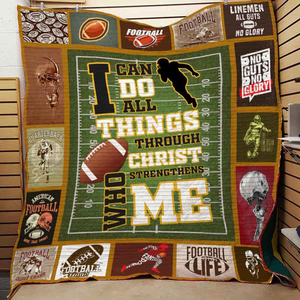 American Football 3D Quilt Blanket