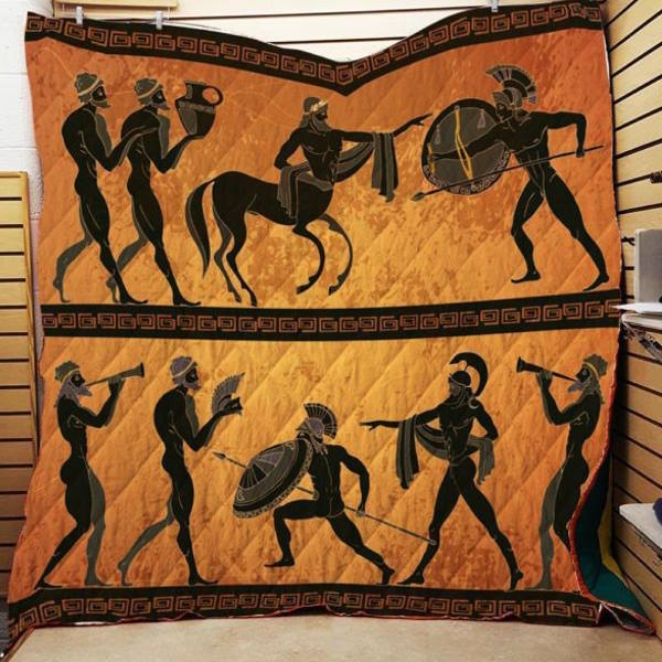 Ancient Greece 3D Quilt Blanket