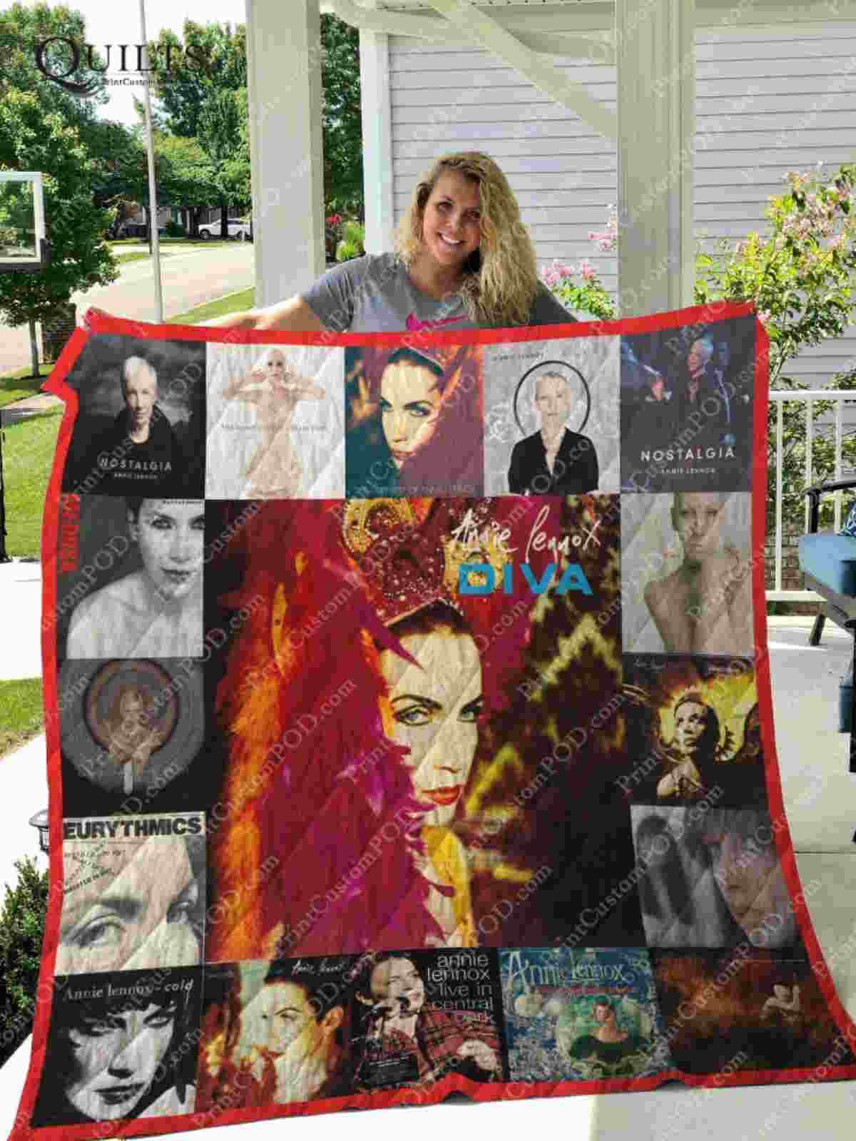 Annie Lennox Albums 3D Quilt Blanket