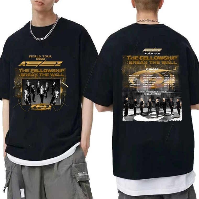 Ateez Break The Wall Shirt, Ateez Fellowship World Tour Shirt