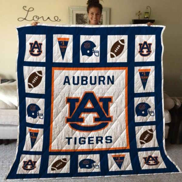 Auburn Tigers Aut02 3D Quilt Blanket