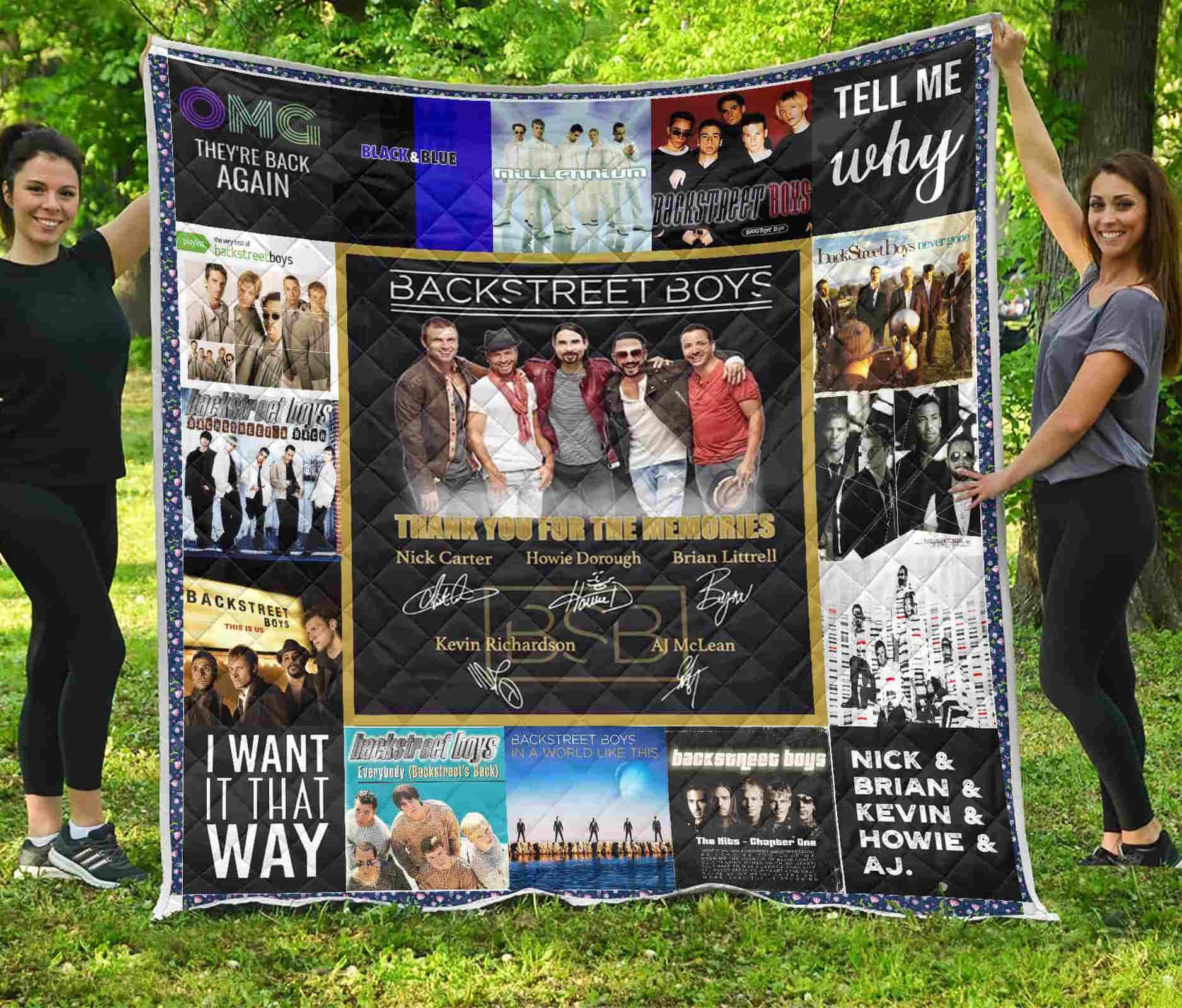 Backstreet Boys Anniversary 3D Quilt Blanket