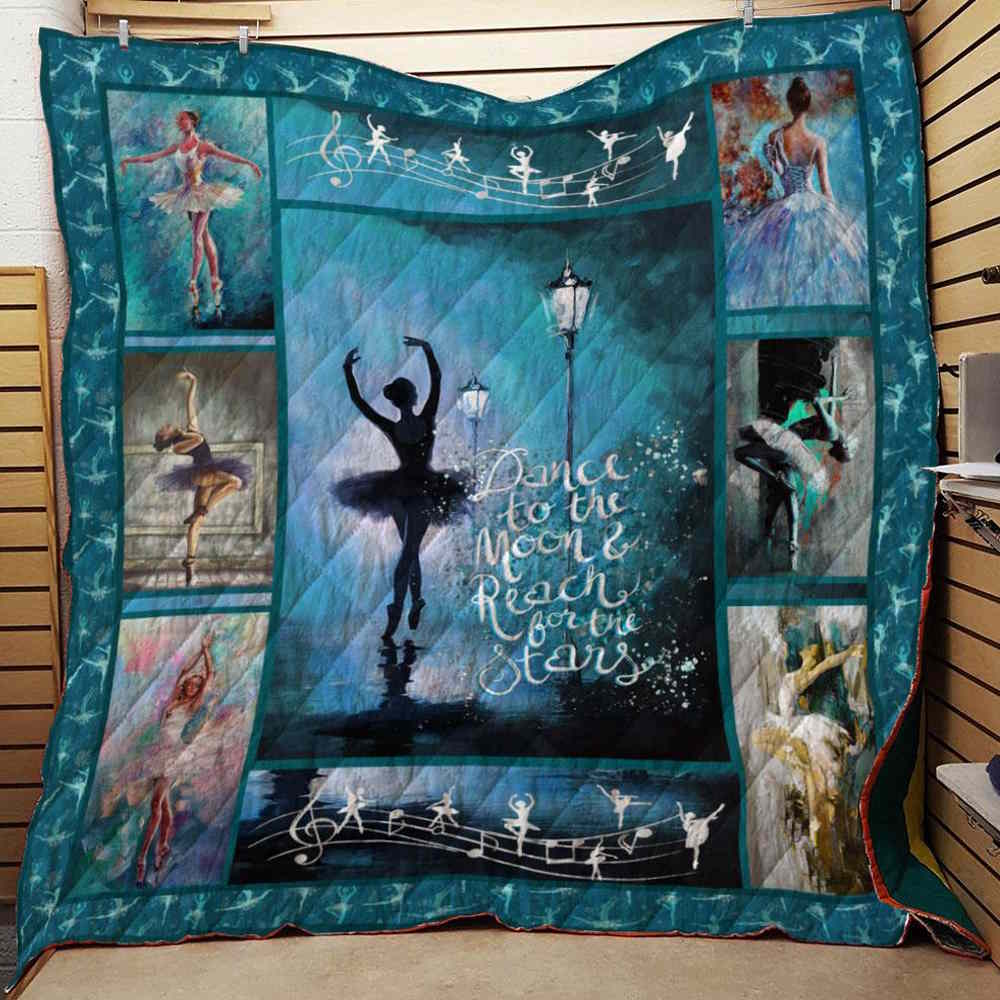 Ballet Dance To The Moon 3D Quilt Blanket