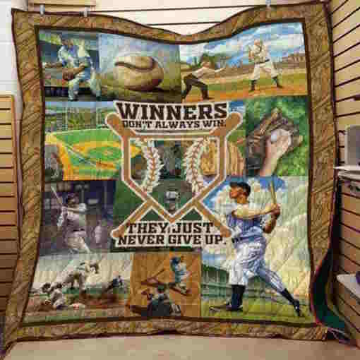 Baseball Winner 3D Quilt Blanket