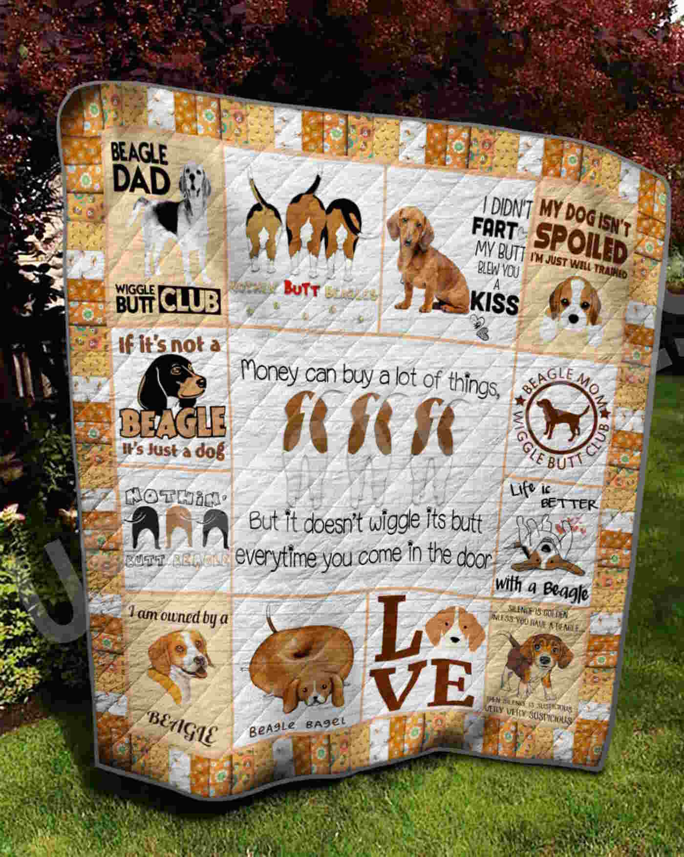 Beagle Make Sure Right Quilt Blanket