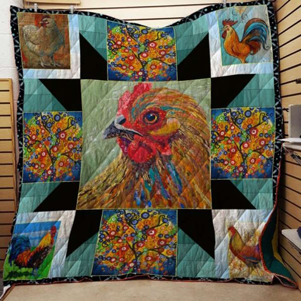 Beautiful Chicken Version 3D Quilt Blanket