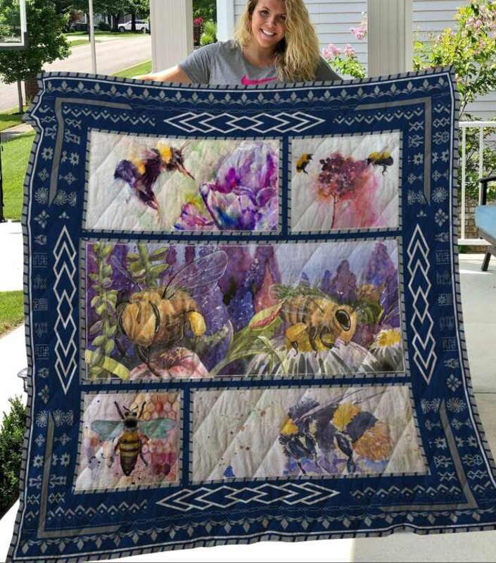 Bee 3D Quilt Blanket