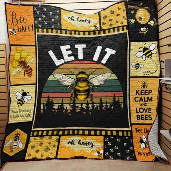 Bee Drunken Honey 3D Quilt Blanket