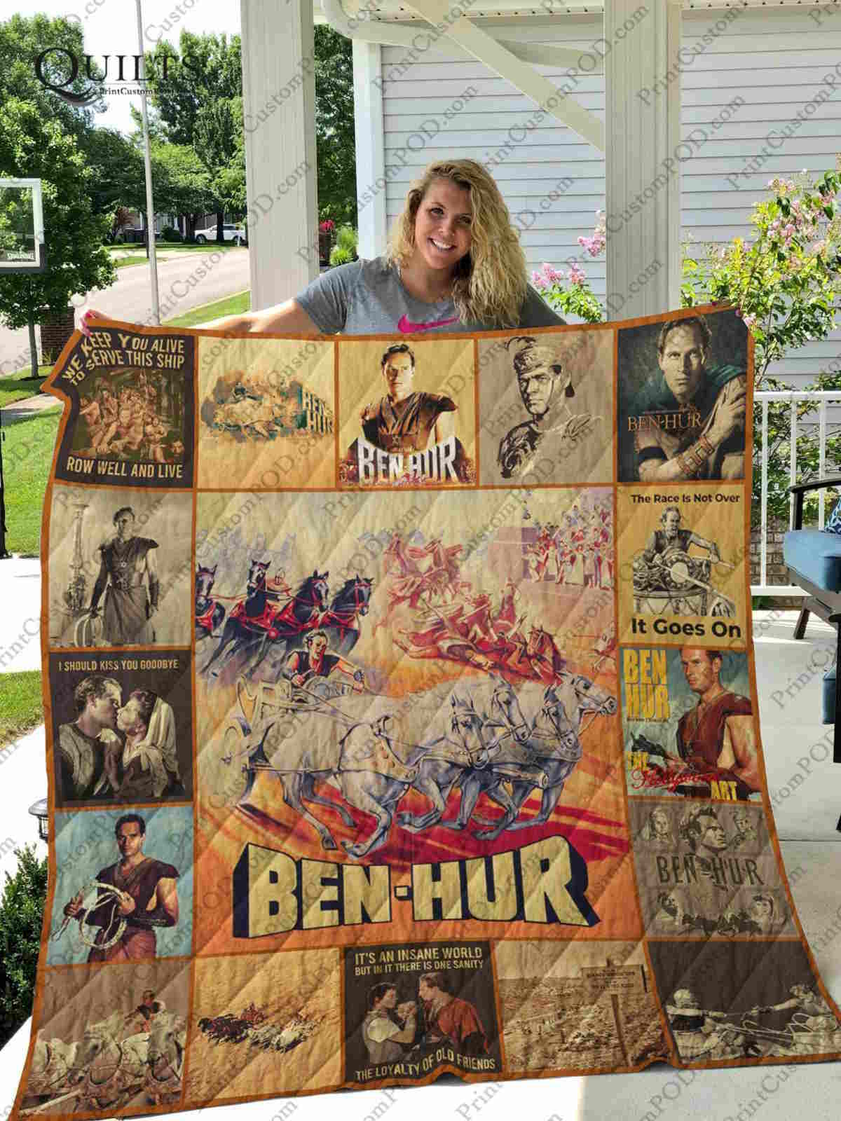 Benhur 3D Quilt Blanket