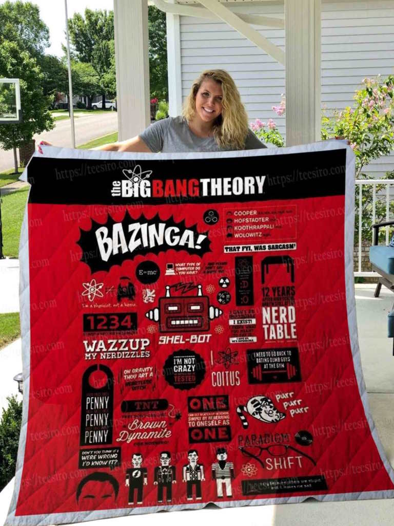 Big Bang Theory 3D Quilt Blanket