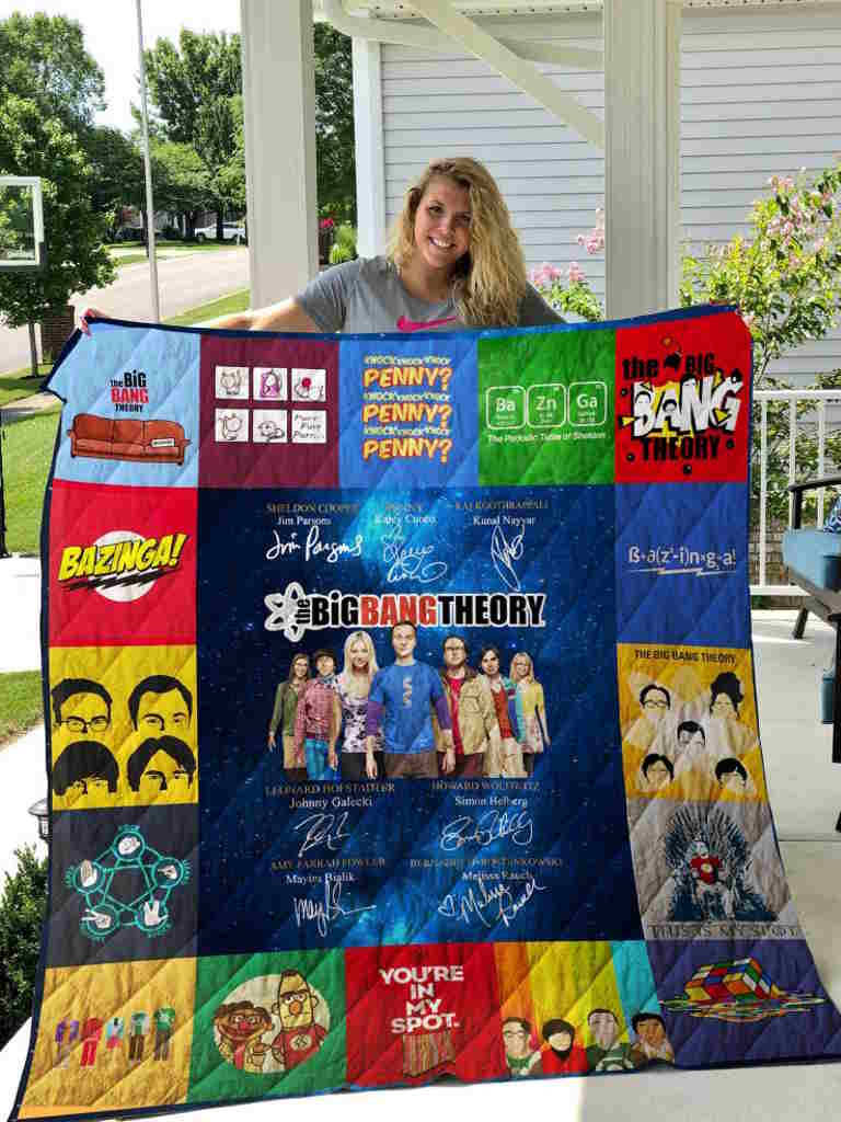 Big Bang Theory Poster 3D Quilt Blanket