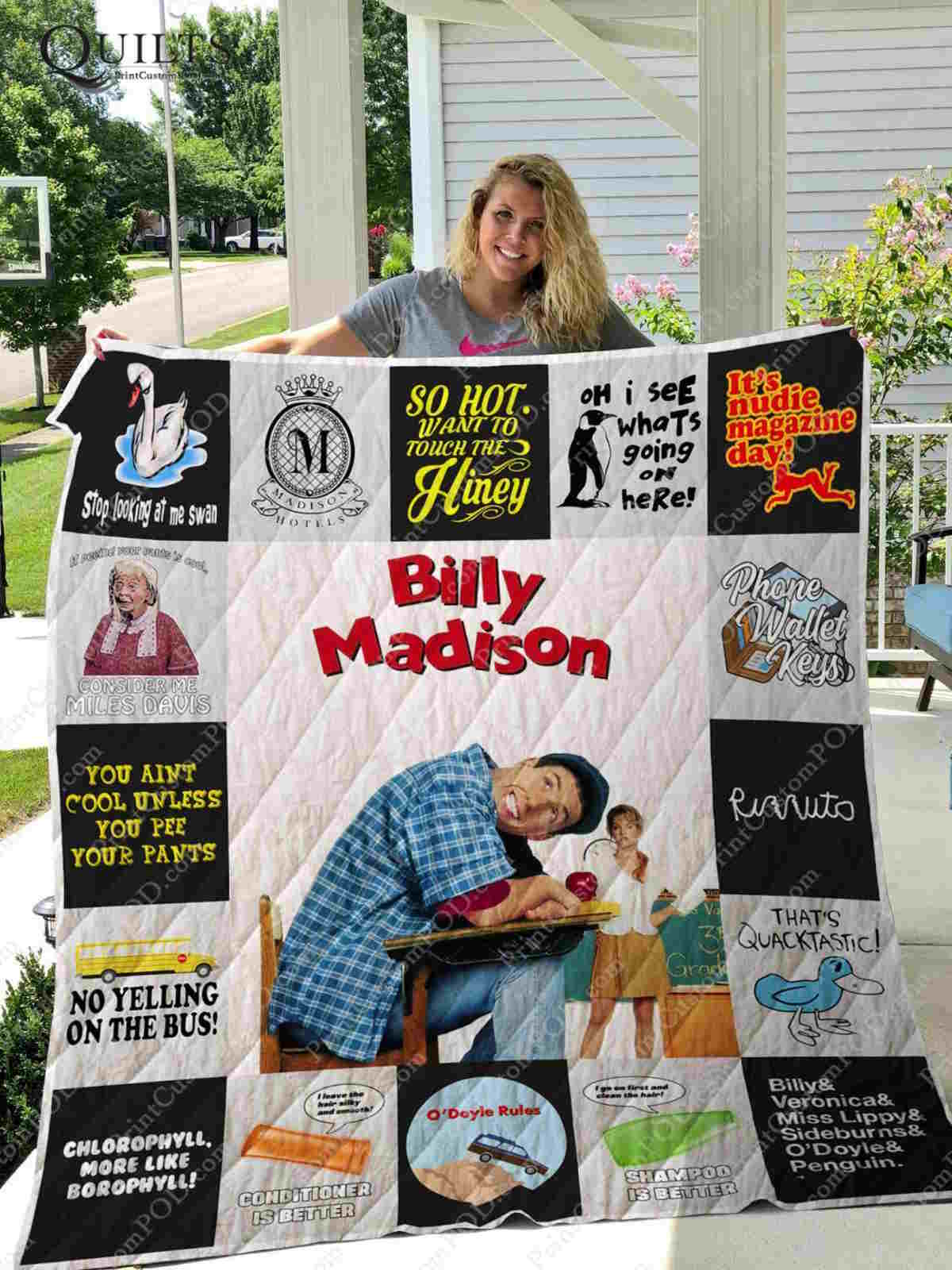 Billy Madison 3D Customized Quilt Blanket