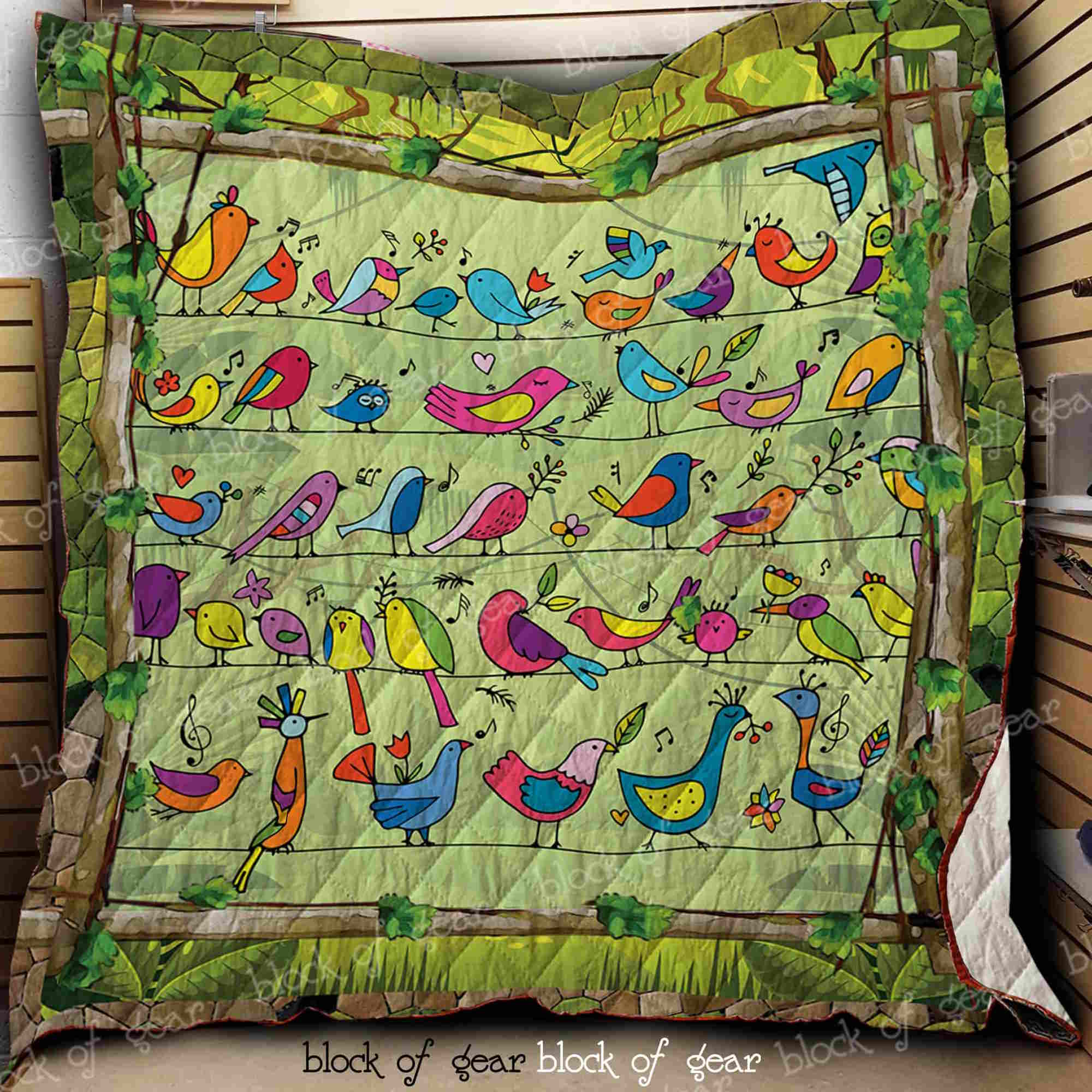 Bird 3D Quilt Blanket