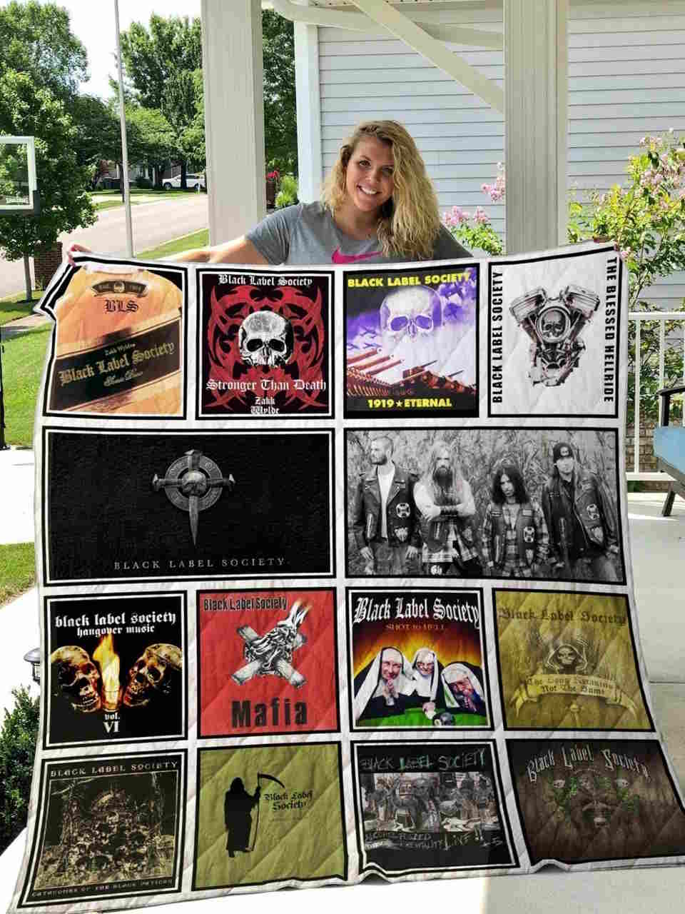 Black Label Society 3D Quilt Blanket