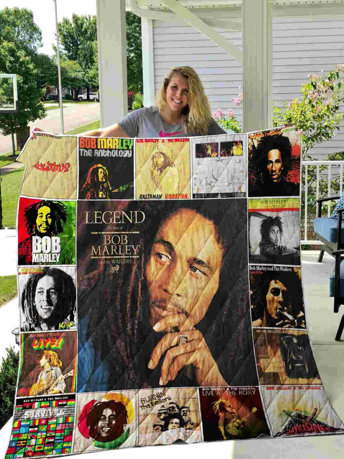 Bob Marley 3D Quilt Blanket